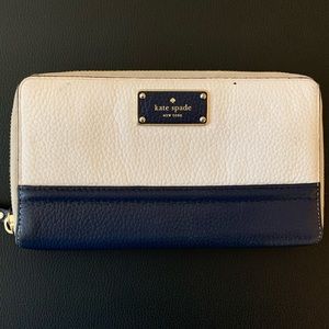 Kate Spade wallet! Blue/white, very cute!